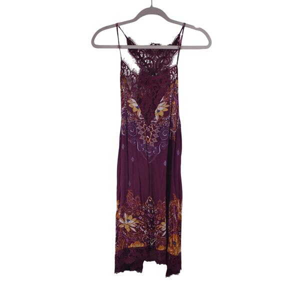 Free People Intimates, Slip Dress with Lace, Size Medium - Picture 1 of 9